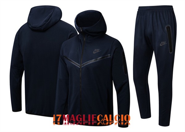 giacca con cappuccio barcellona blu scuro 2022-2023