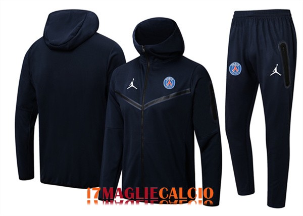 giacca con cappuccio psg blu scuro 2022-2023