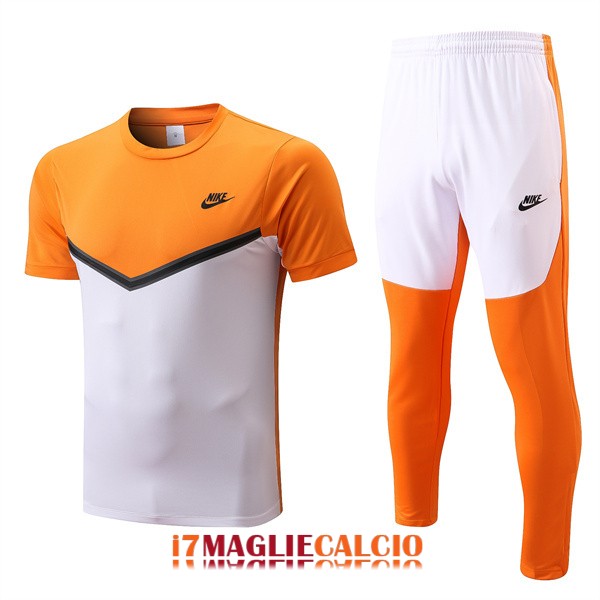 maglia barcellona formazione set completo arancione bianco 2022-2023