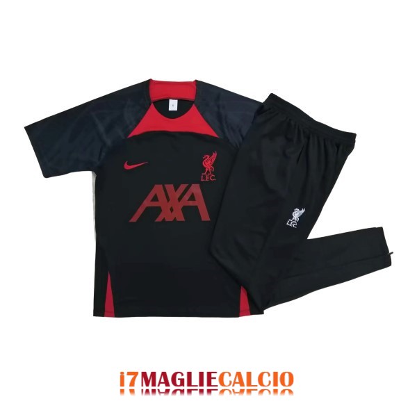 maglia liverpool formazione set completo nero rosso (1) 2022-2023