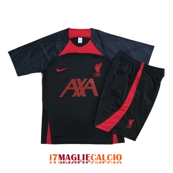 maglia liverpool formazione set completo rosso nero 2022-2023