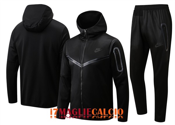 giacca con cappuccio barcellona nero (2) 2022-2023