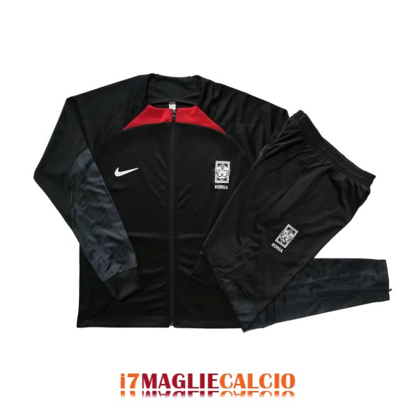 giacca corea nero rosso 2022-2023