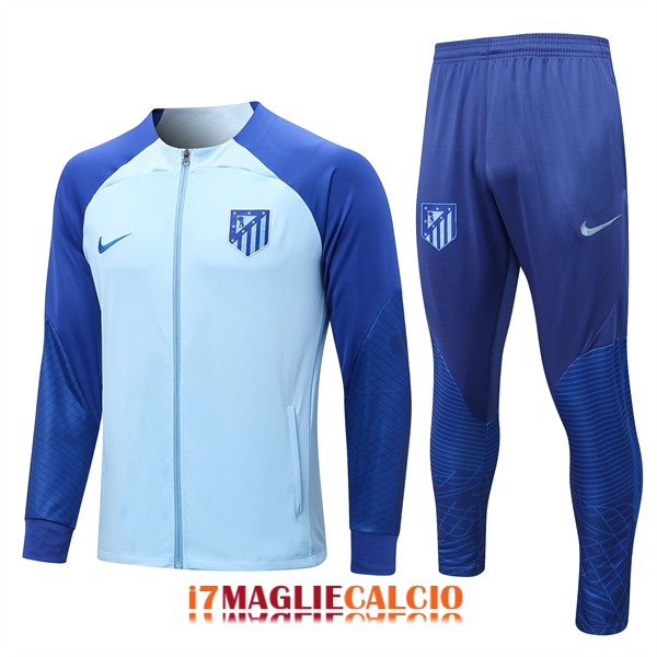 giacca atletico madrid blu chiaro 2022-2023