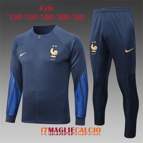 giacca bambini francia blu scuro (1) 2022-2023