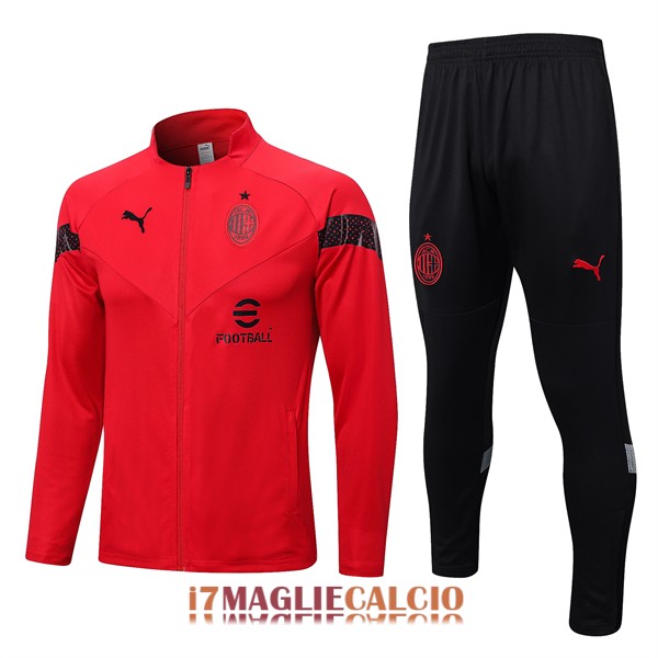 giacca ac milan rosso 2022-2023