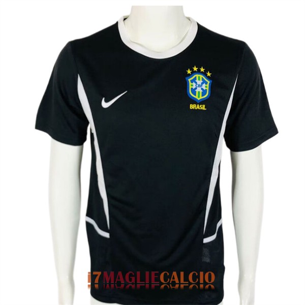 maglia brasile retro portiere nero 2002