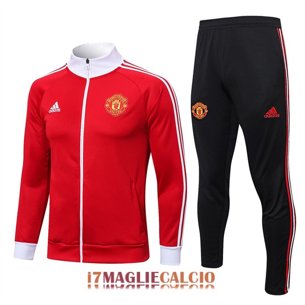 giacca manchester united bianco rosso 2022-2023