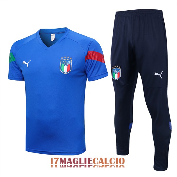 maglia italia formazione set completo blu scuro (1) 2022-2023