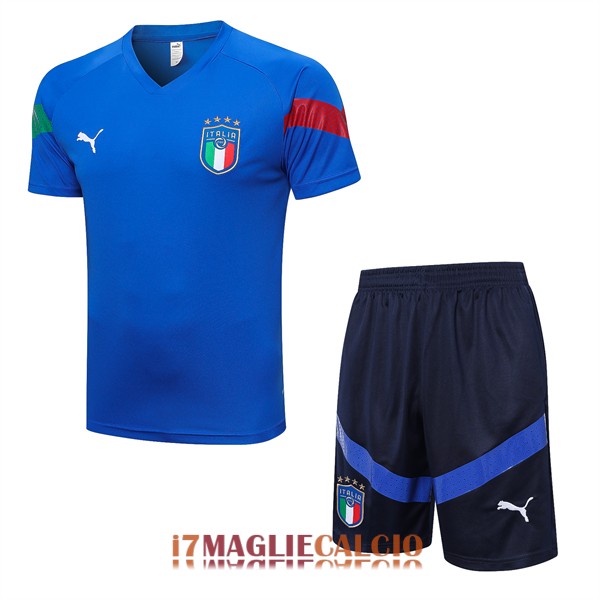 maglia italia formazione set completo blu scuro (3) 2022-2023