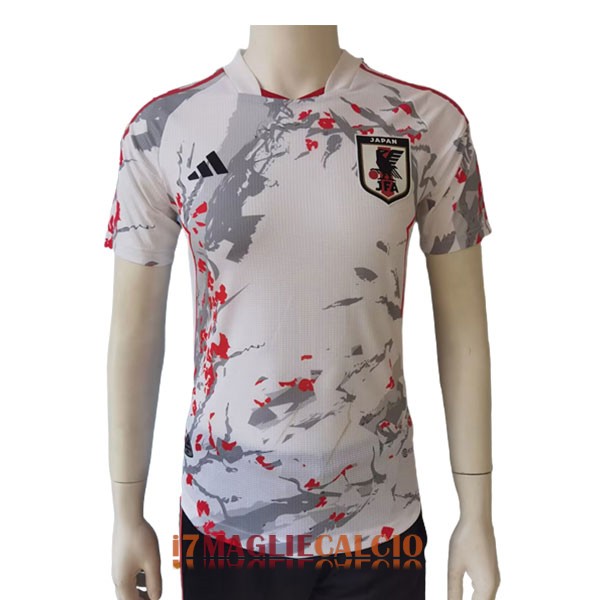 maglia giappone formazione versione player bianco grigio rosso 2023-2024