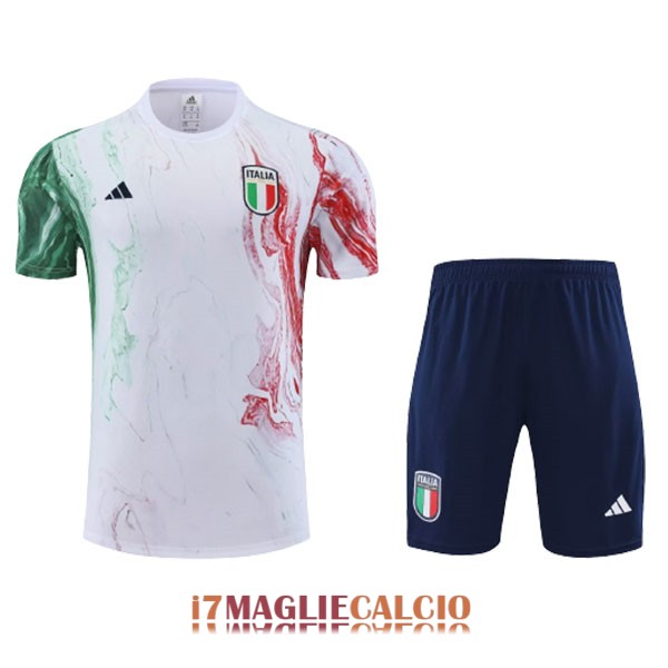 maglia italia formazione set completo bianco verde rosso 2023-2024