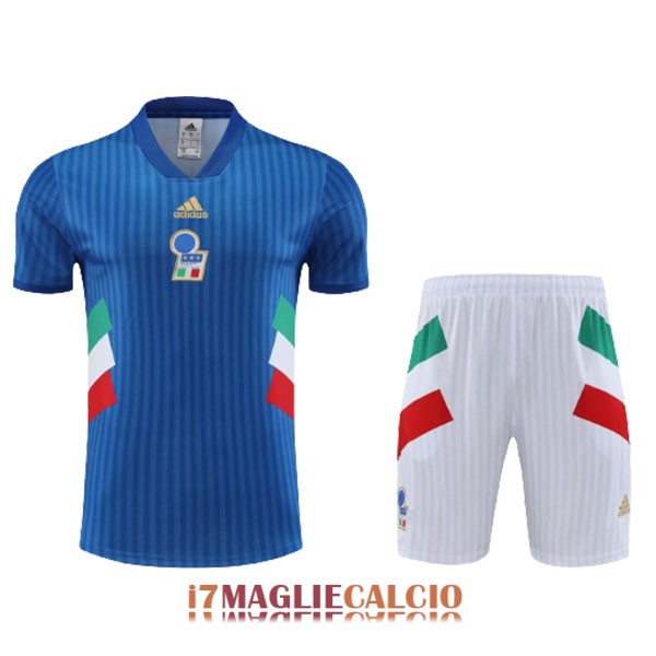 maglia italia formazione set completo blu verde bianco rosso 2023-2024