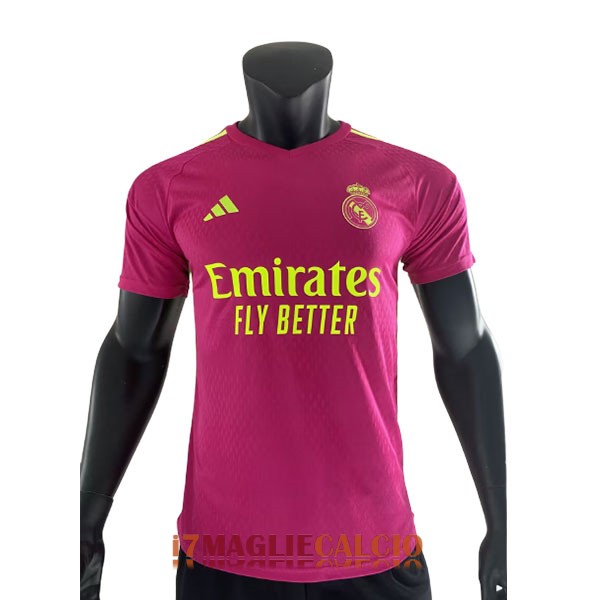 maglia real madrid portiere versione player rosa 2023-2024