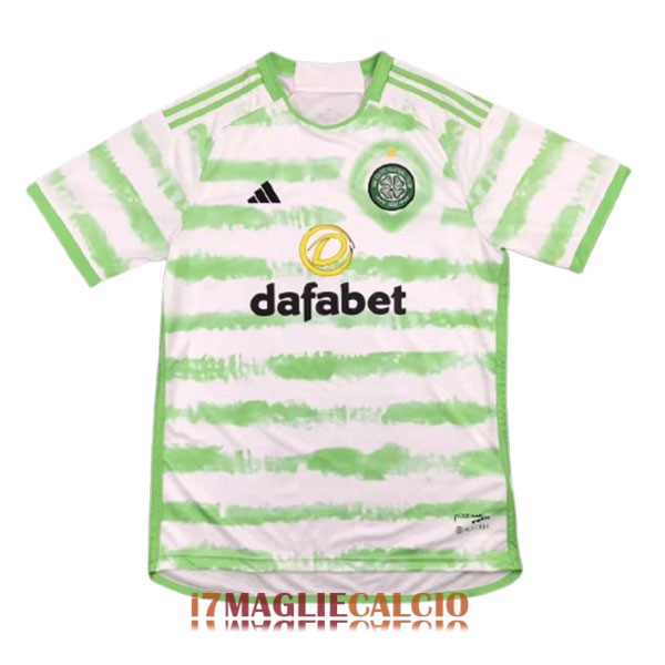 maglia celtic edizione speciale verde bianco righe 2023-2024