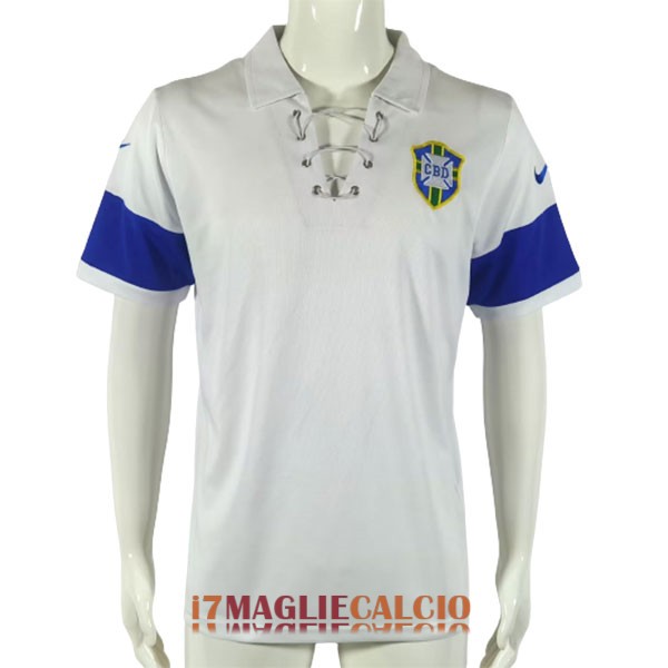 maglia brasile retro edizione speciale bianco blu 2004