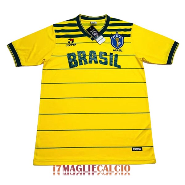 maglia brasile retro edizione speciale giallo verde 1984