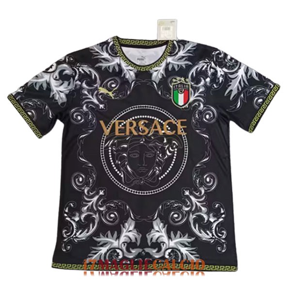 maglia italia edizione speciale versace nero 2023-2024