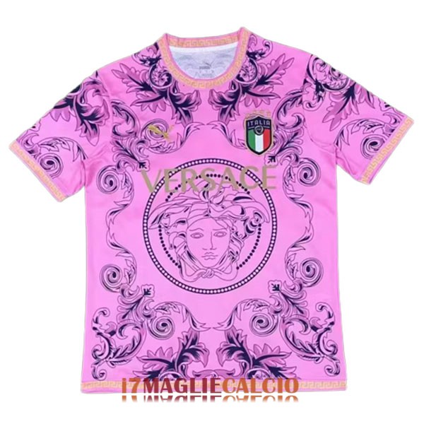 maglia italia edizione speciale versace rosa 2023-2024