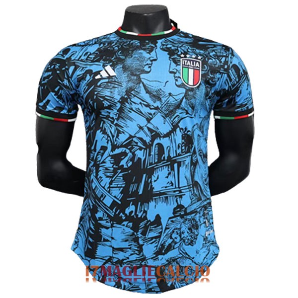 maglia italia edizione speciale versione player blu 2023-2024