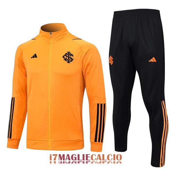 giacca sport club internacional arancione nero 2023-2024