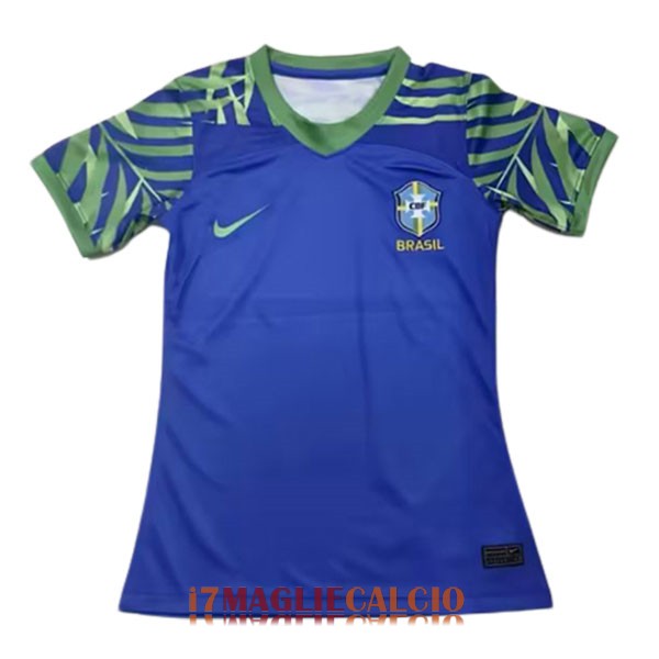 maglia brasile donna seconda blu verde 2023-2024