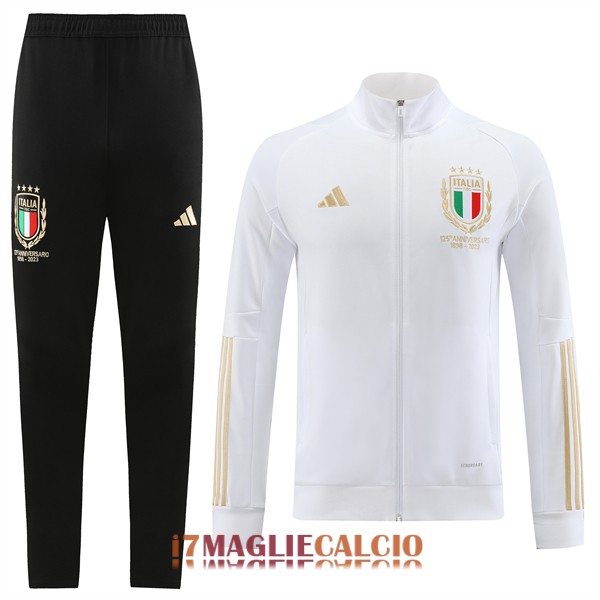 giacca italia bianco giallo 2023-2024