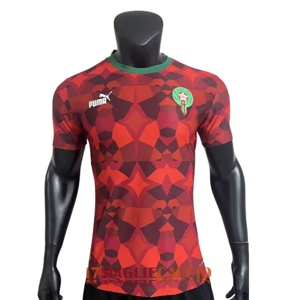 maglia marocco edizione speciale versione player rosso 2023-2024