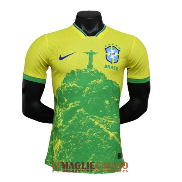 maglia brasile edizione speciale versione player giallo verde 2023-2024