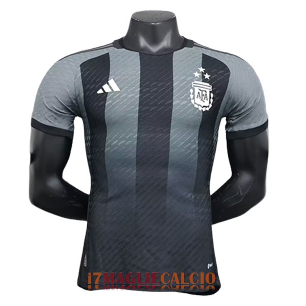 maglia argentina edizione speciale versione player nero grigio 2023-2024