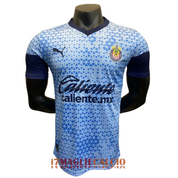 maglia chivas de guadalajara formazione versione player blu chiaro 2023-2024