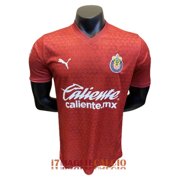 maglia chivas de guadalajara formazione versione player rosso 2023-2024