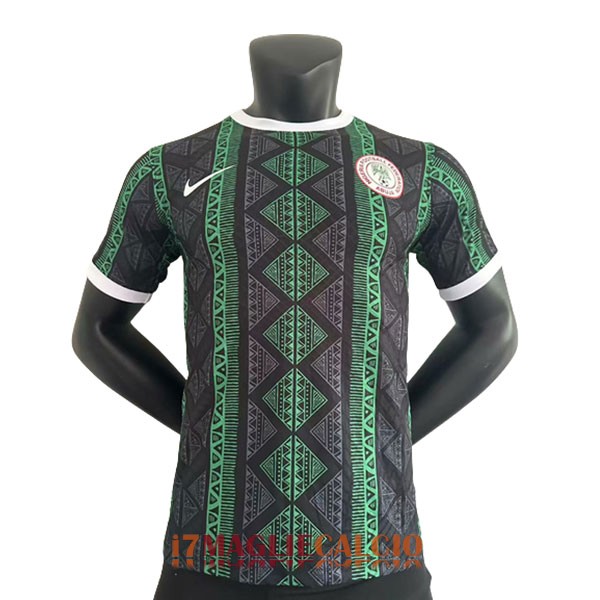 maglia nigeria formazione versione player verde nero 2023-2024