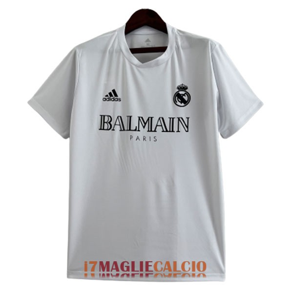 maglia real madrid edizione speciale balmain bianco (2) 2023-2024