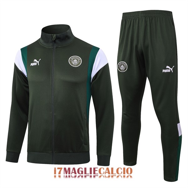 giacca manchester city verde bianco 2023-2024