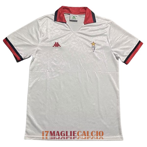 maglia ac milan retro edizione speciale bianco rosso nero 1988-1990