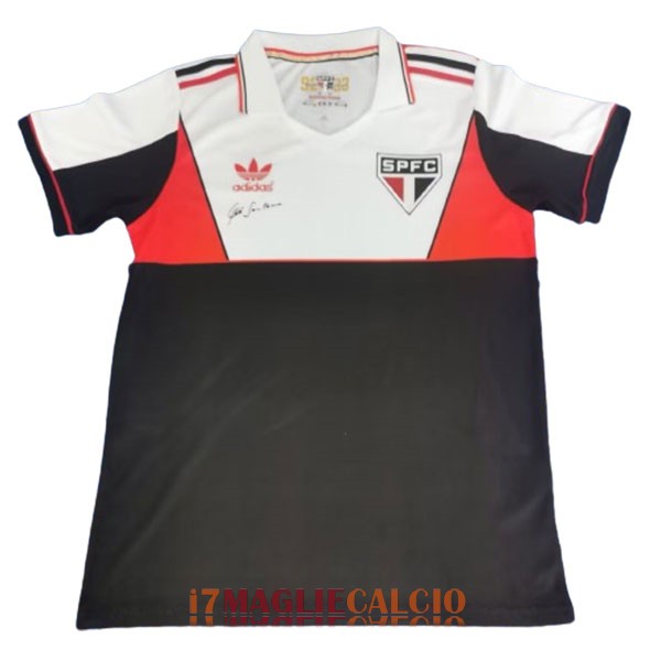 maglia sao paulo retro edizione speciale bianco rosso nero 1992