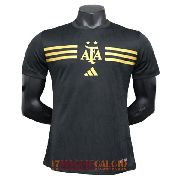 maglia argentina edizione speciale versione player nero giallo (1) 2023-2024