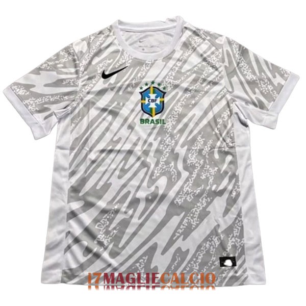 maglia brasile portiere grigio bianco 2024-2025