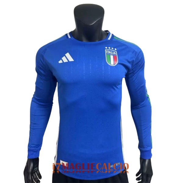 maglia italia manica lunga casa versione player 2024-2025