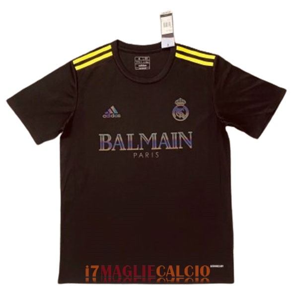 maglia real madrid edizione speciale balmain nero giallo 2023-2024