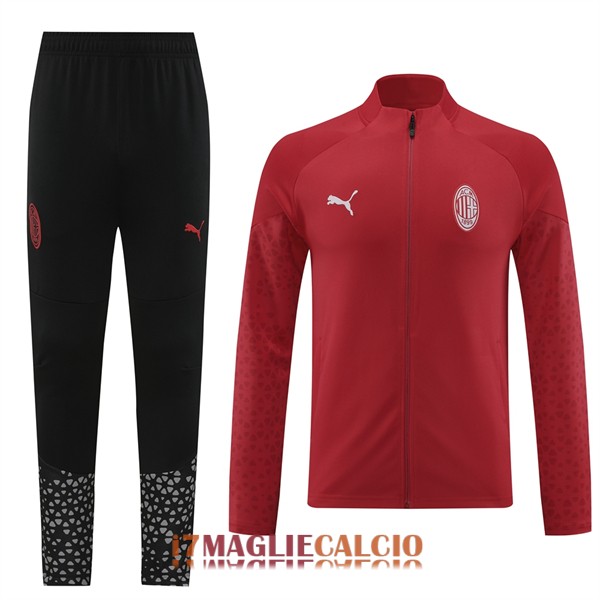 giacca ac milan rosso 2023-2024