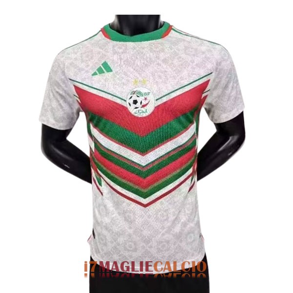 maglia algeria edizione speciale versione player bianco rosso verde 2023-2024