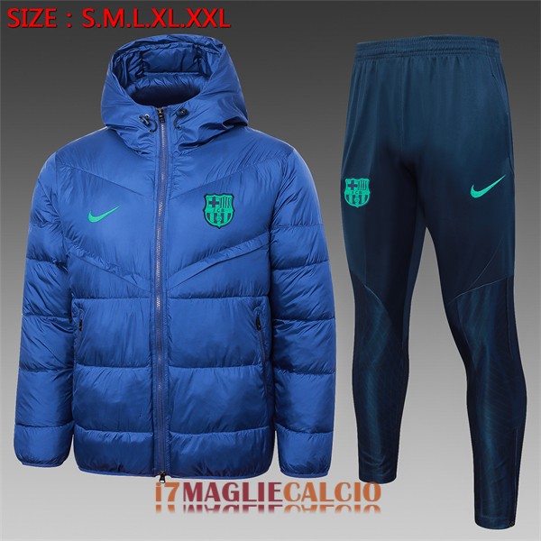 giacca invernale barcellona blu verde 2023-2024