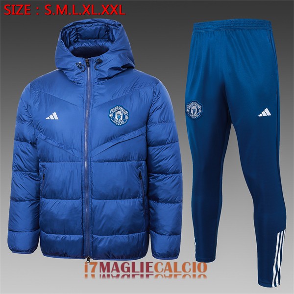 giacca invernale manchester united blu 2023-2024