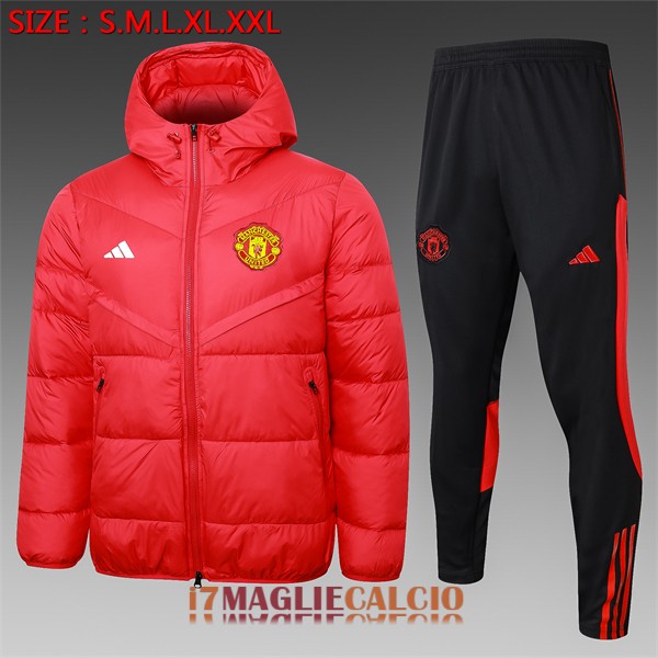giacca invernale manchester united rosso 2023-2024