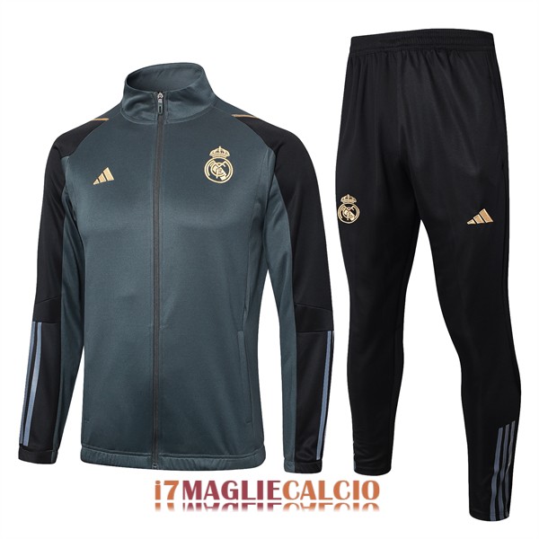 giacca real madrid verde scuro 2023-2024