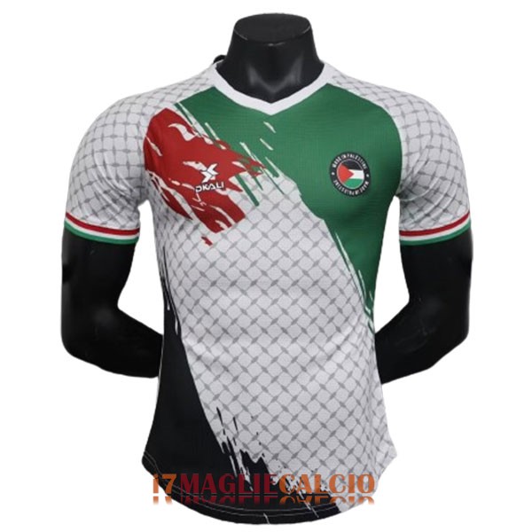 maglia stato di palestina edizione speciale bianco nero verde rosso 2023-2024
