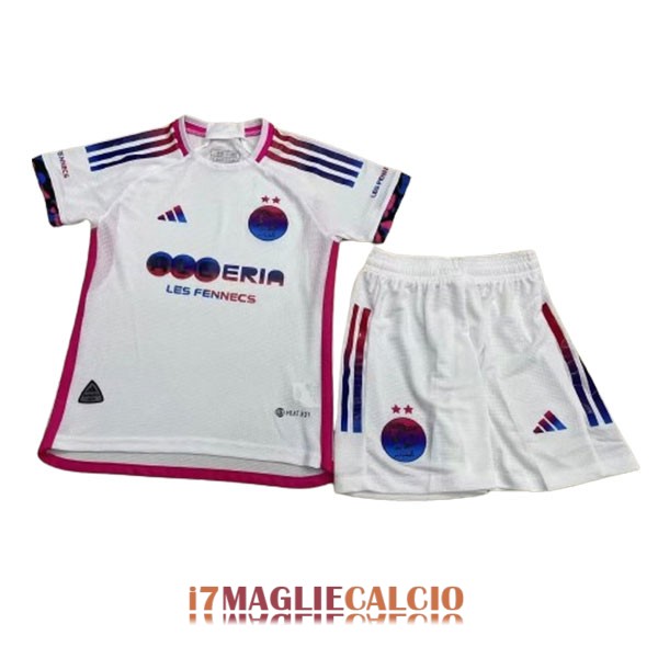 maglia algeria bambini edizione speciale bianco rosa blu 2024-2025