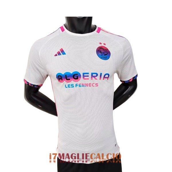 maglia algeria edizione speciale versione player bianco rosa blu 2024-2025